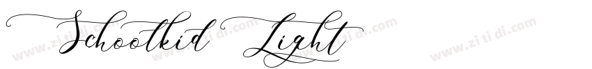 Schoolkid Light字体转换
